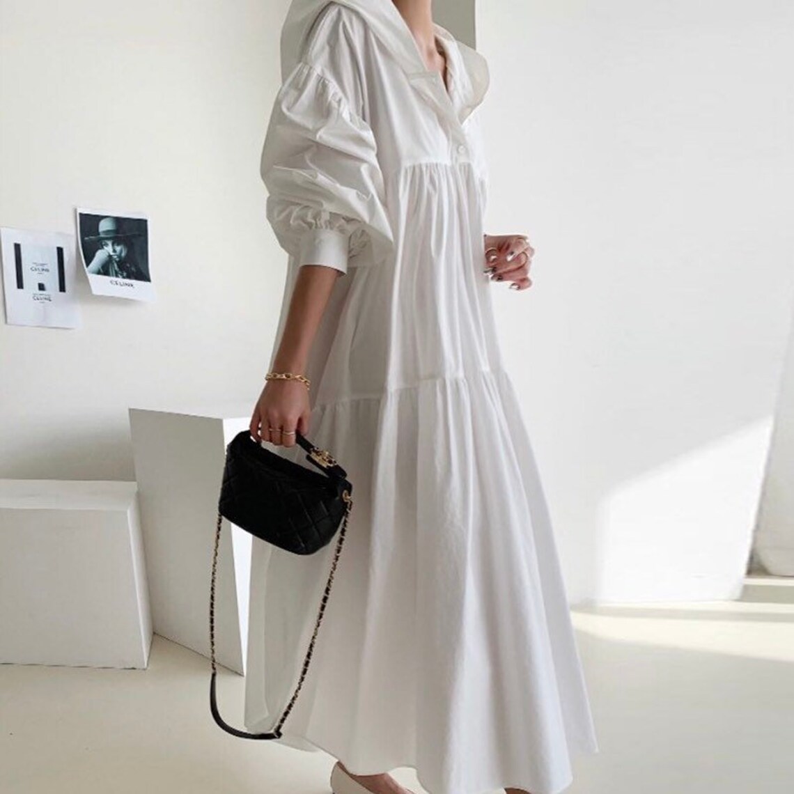 DUMA Oversized Cotton Dress. Loose Midi Maxi Dress. Minimalist - Etsy