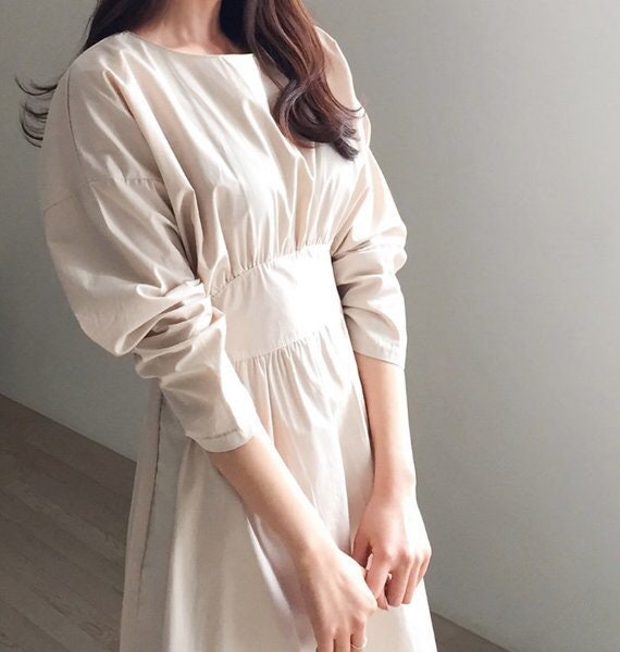 black and white cotton dress
