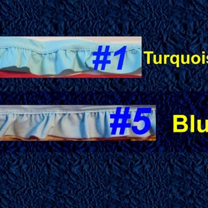 Vintage TRIM Ruffle Quilt Binding: NEW 1998 Pleated Edging, Baby Blanket Border (By the Yard) BTY  Sewing Craft Costume