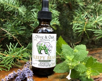 Sleepy Bear Elixir | Glycerine Tincture, Organic, Handcrafted, Alcohol-free