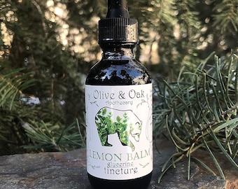 Lemon Balm Elixir | Organic, Glycerine Tincture, Handcrafted