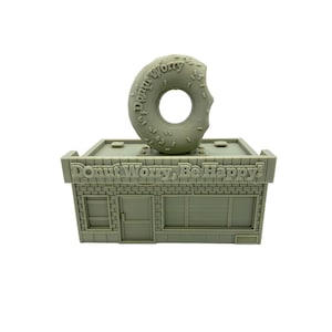 3d Printed Donut Shop / Crisis Protocol Compatible Option / Corvus Games Terrain Licensed Printer / Print to Order