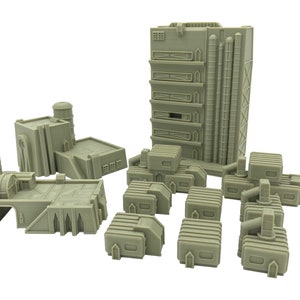 Corporate Building Bundle 3 - Epic Scale Terrain (6mm - 8mm compatible)