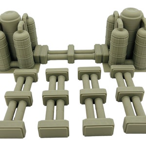 Mecha City Pipeline Bundle - Epic Scale Terrain (6mm - 8mm compatible)