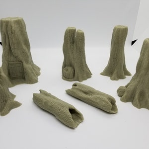 EC3D 3d Printed Tree Pack 2 / SW Legion, Sci-Fi,  RPG / Compatible 28mm Tabletop Wargaming Terrain / Print to Order