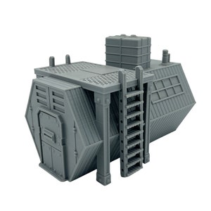 City Docks Hab 1 / Sacrusmundus /  RPG and Wargame 3d Printed Tabletop Terrain / Legion / 40k / Shatterpoint