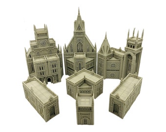 Imperialis Gothic Bundle 3 - Terrain à l'échelle épique (compatible 6 mm - 8 mm) / Imperialis / Alpha Stike / Titanticus