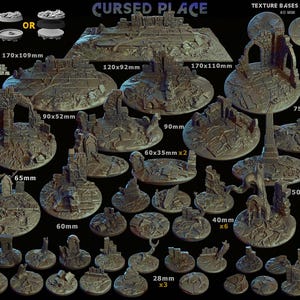 Cursed Place - Resin Printed Wargaming Bases