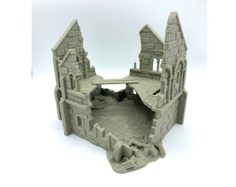 Arkenfel Ruined House 4 / Dark Realms Terrain /  RPG and Wargame 3d Printed Tabletop Terrain / Licensed Printer