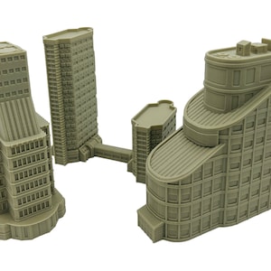 Mecha City Downtown Bundle 1 - Epic Scale Terrain (6mm - 8mm compatible)