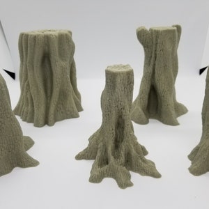 EC3D 3d Printed Tree Pack 1 / SW Legion, Sci-Fi,  RPG / Compatible 28mm Tabletop Wargaming Terrain / Print to Order