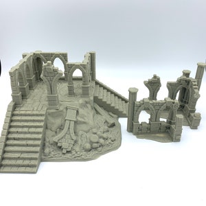 Stormguard Tallsworth Ruin / 28mm Wargame / RPG / 3d Printed Tabletop Terrain image 5