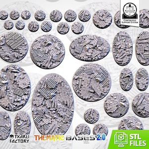 Ruined Factory - Resin Printed Wargaming Bases