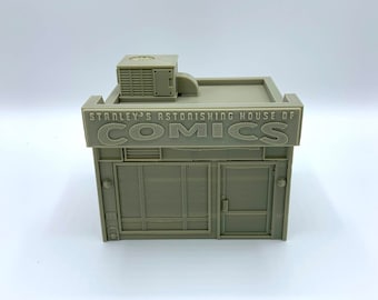 3d Printed Comic Book Store / Crisis Protocol Compatible Option / Corvus Games Terrain Licensed Printer / Print to Order
