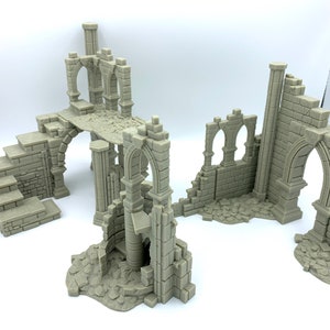 Frostguard Ruin Pack 4 /  RPG and Wargame 3d Printed Tabletop Terrain / Licensed Printer
