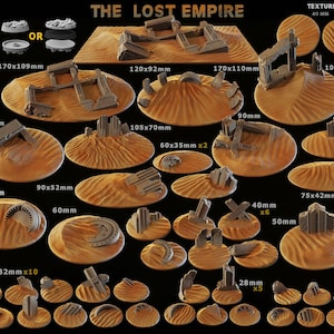 Lost Empire - Resin Printed Wargaming Bases
