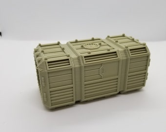 Warlayer / 3d Printed Sci-Fi Standard Crate / 28mm Wargaming Terrain / Print to Order / Licensed Printer