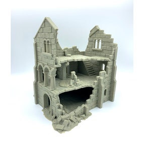 Arkenfel Ruined House 5 / Dark Realms Terrain /  RPG and Wargame 3d Printed Tabletop Terrain / Licensed Printer