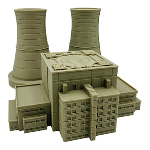 Mecha City Power Plant - Epic Scale Terrain (6mm - 8mm compatible)