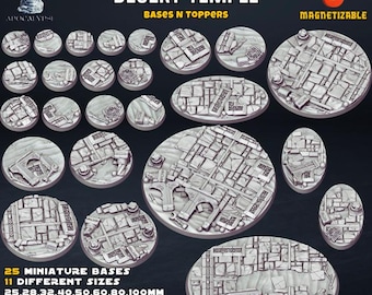 Ruined Desert Temple - Resin Printed Wargaming Bases