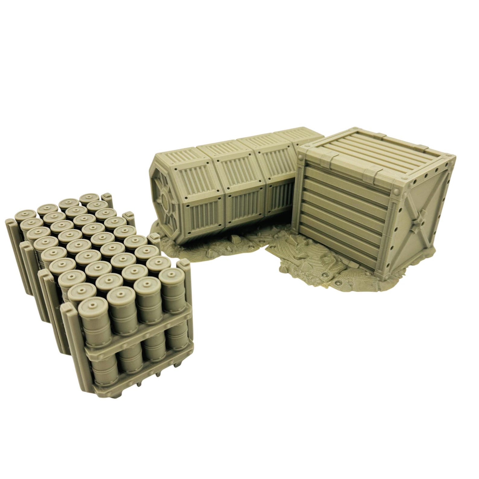 Rpg Container Sci-fi Cargo Container Terrain – Industrial Scatter Set for Tabletop ...