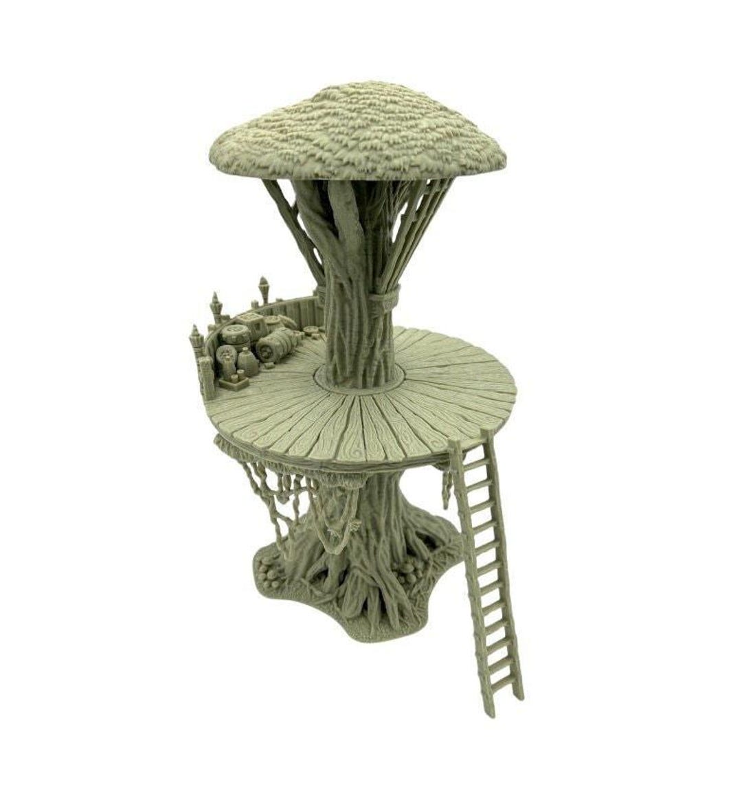 Forest Moon Tree Platform 1 Terrain – Elevated Sci-fi Tree Platform for ...
