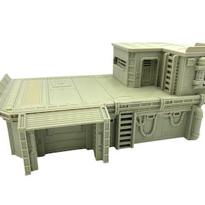 Sci-Fi Command Platform Terrain – Elevated Command Post (Tabletop Wargaming & RPG Scenery)