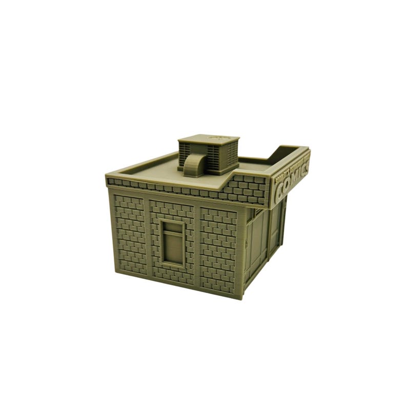 Rpg Storefront Comic Book Store Terrain – Urban Storefront Building for Tabletop ...