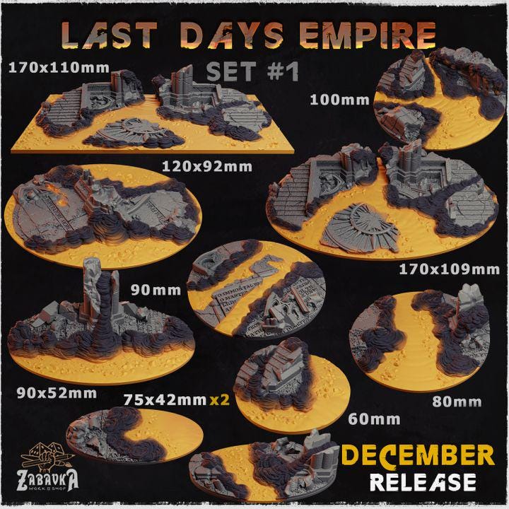 Topper Per Basi Scenic Lava 40mm X3 – Resina – Warhammer 40k E Modellismo - Foto 2