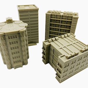 Mecha City Downtown Bundle 3 - Epic Scale Terrain (6mm - 8mm compatible)