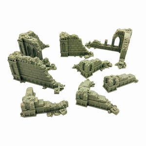 Blackthorn Ruins 3D Printed Tabletop Terrain: RPG Wargame Scenery