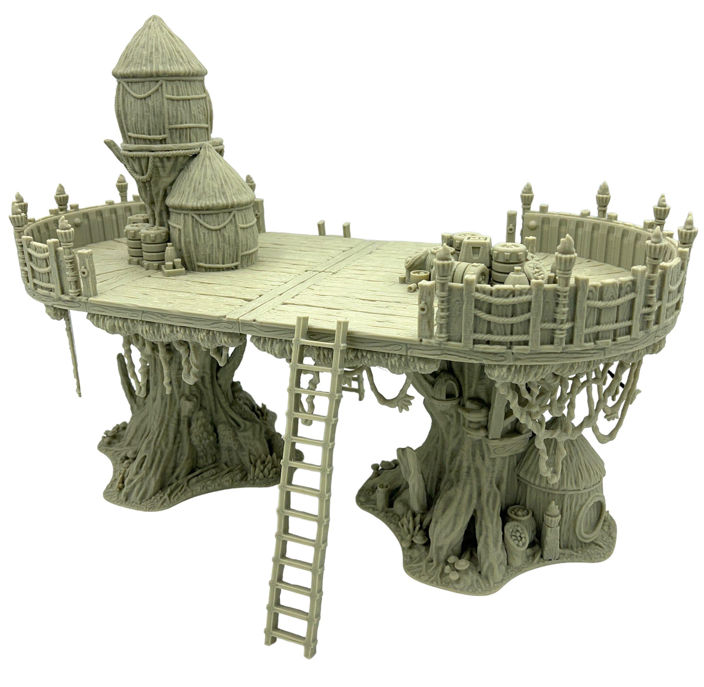 Tree Platform Civilization Forest Moon Tree Platform 3 Terrain – Elevated Jungle Tree Platform for ...