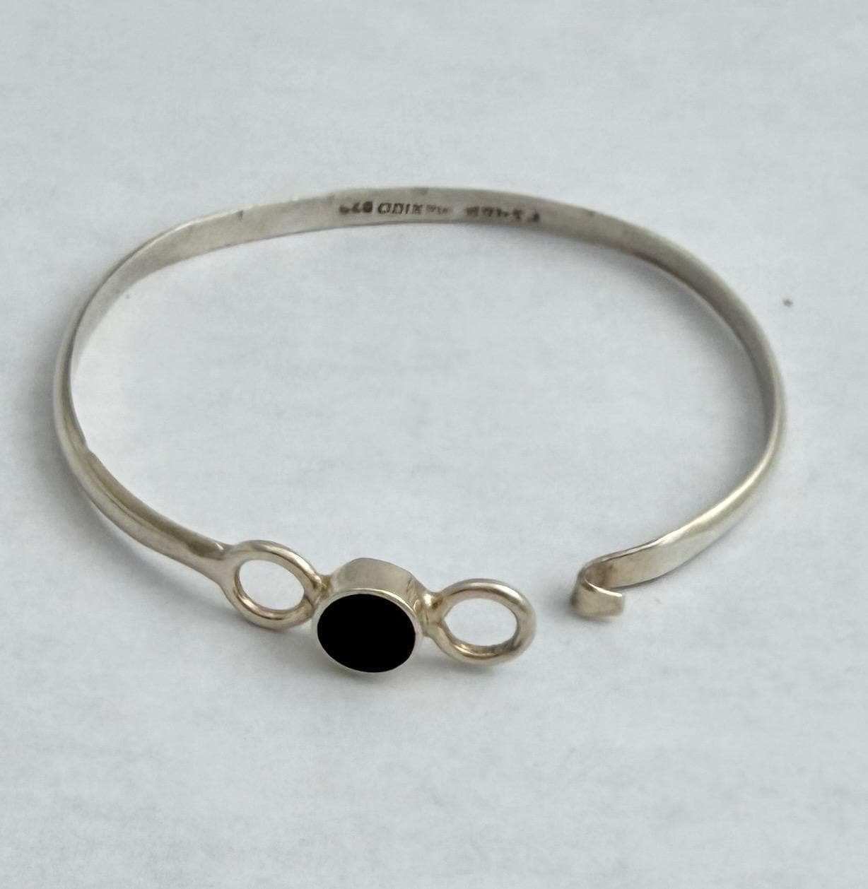 Silver Onyx Vintage Mexico Cuff Bracelets - Etsy