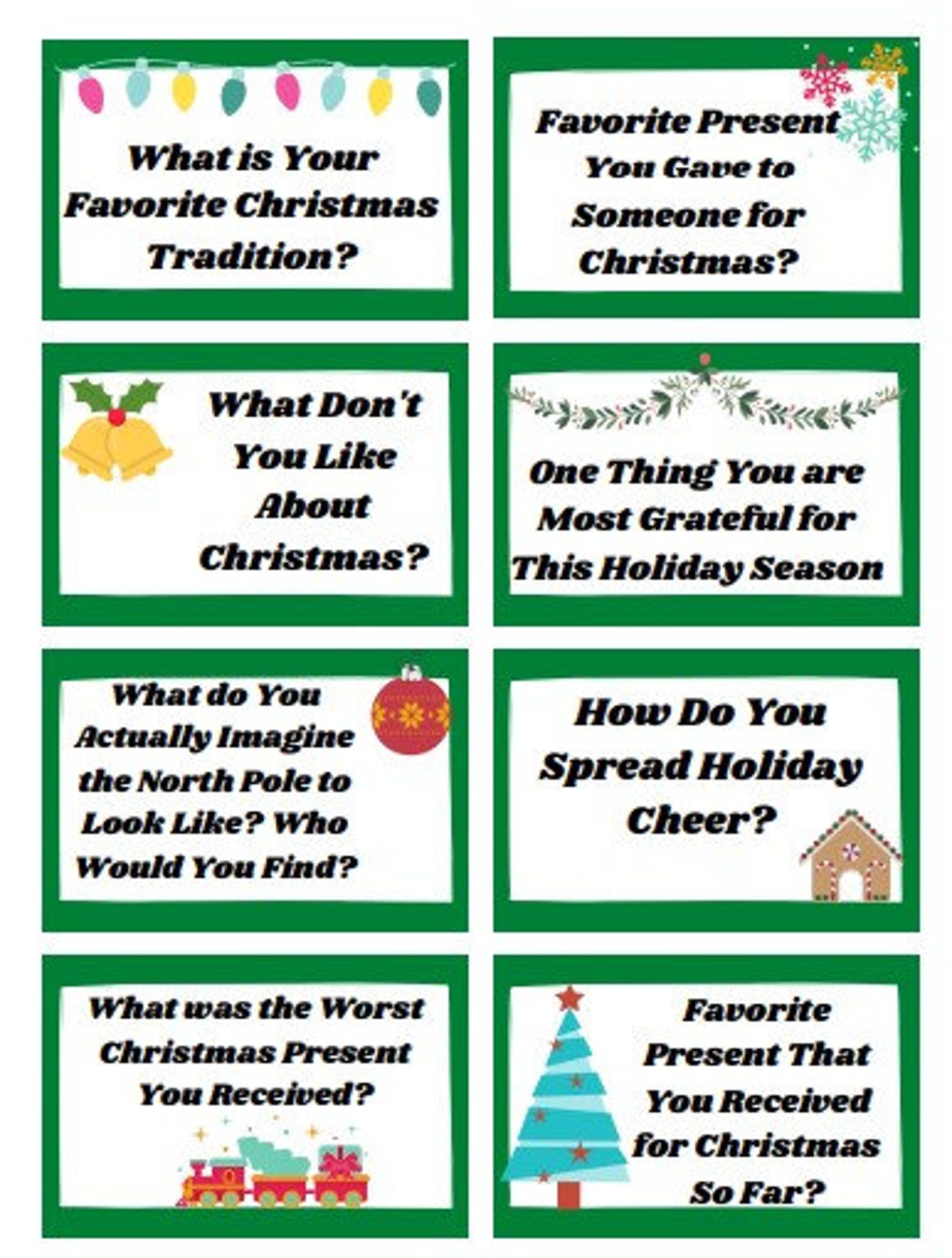 Buy Kids Christmas Questions-32 Online in India - Etsy