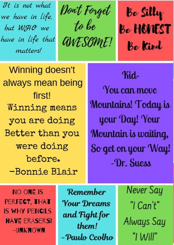 kids positive quotes 32 etsy