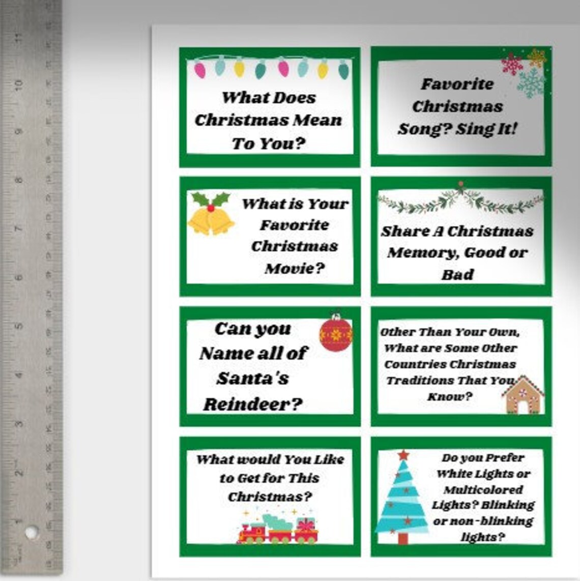 Kids Christmas Questions-32 | Etsy