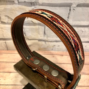 Leather Dog Collars/Handmade Dog Collar/Leather Collar/Leather Collar for Dog/Distressed Leather/ Gifts for Dog/ Dog Collar Brown Leather