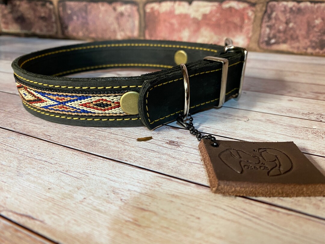Leather Dog Collars/handmade Dog Collar/leather Collar/native Etsy