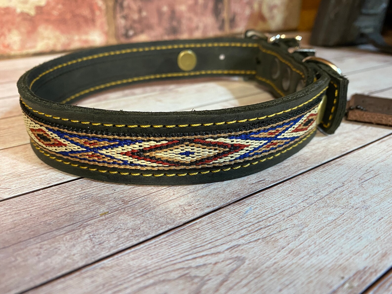 Leather Dog Collars/handmade Dog Collar/leather Collar/native Etsy