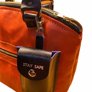 Borsa Sanitiser per mani, Portabottiglie in pelle, Piccoli regali in pelle, Riempitivi per calze, Portabottiglie per la mano, portasvifetta, portasocco