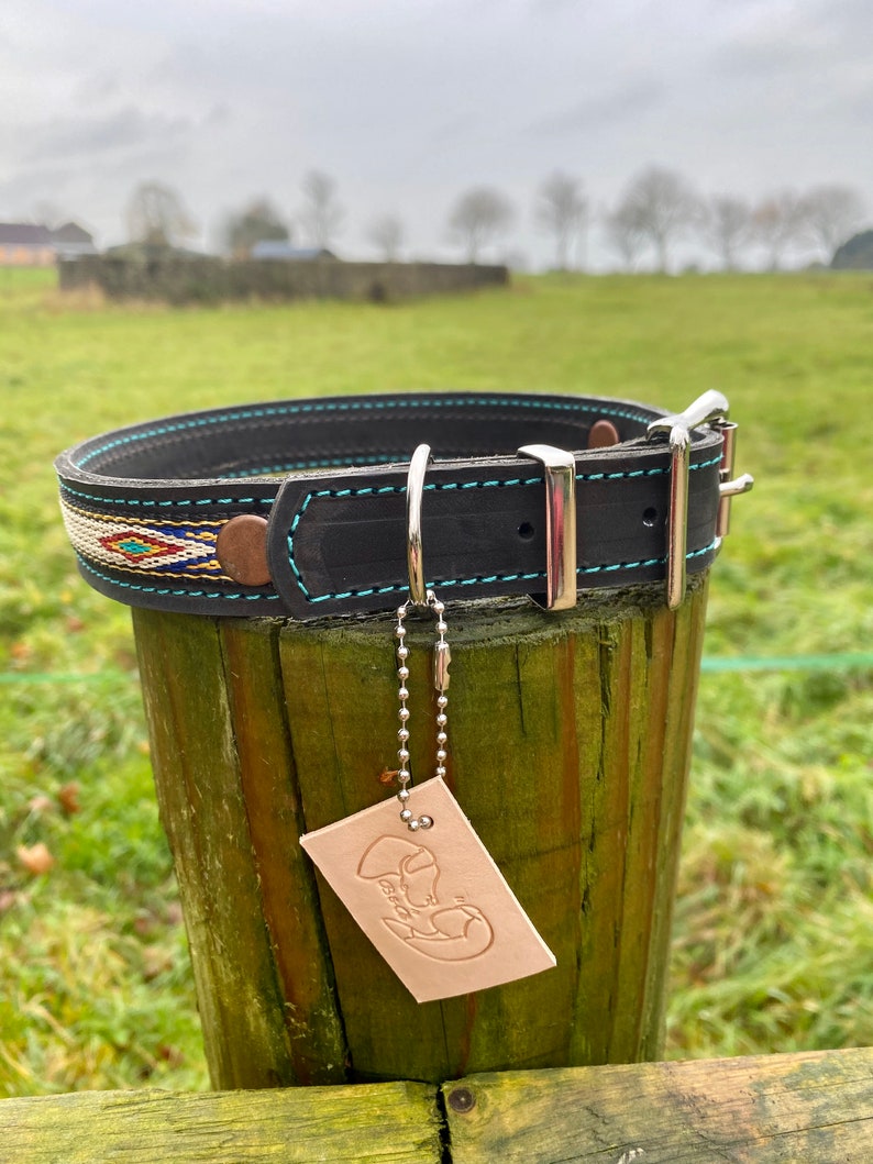 Leather Dog Collars/Handmade Dog Collar/Leather Collar/Native Etsy