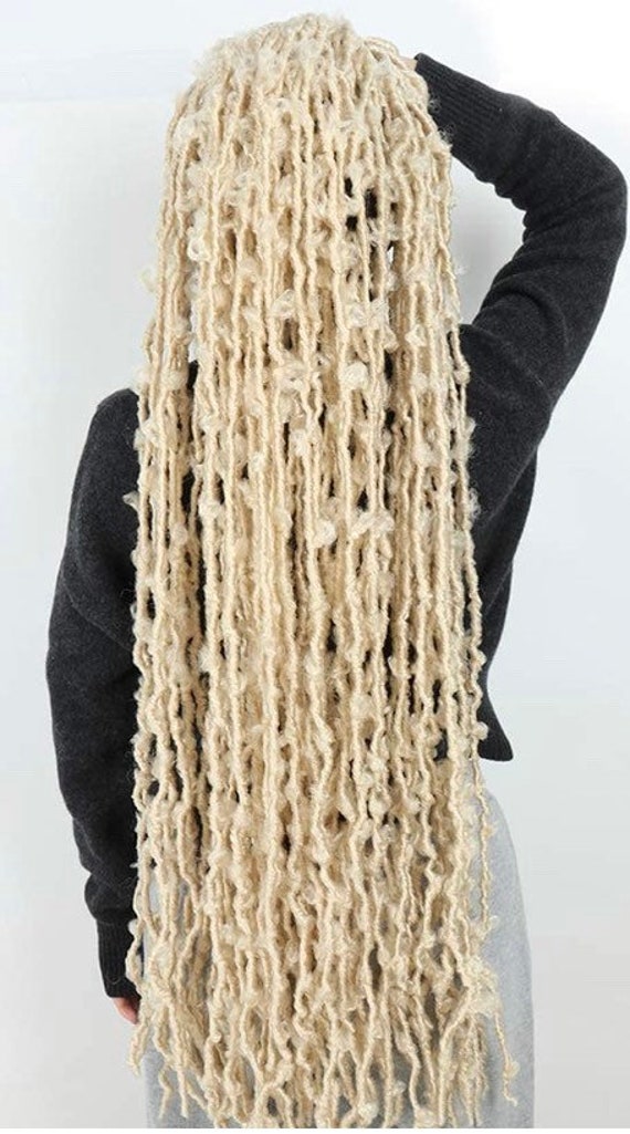 Butterfly locs crochet ha r 8 packs 40 inches long 12 strands per pack Waist length Color 613 blonde