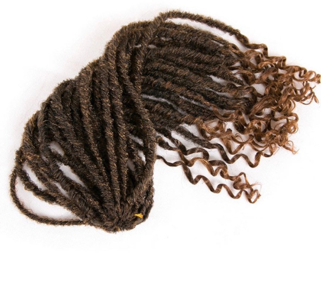 18inch Long Curly Soft Faux Locs Dreadlocks Crochet Hair Ombre Goddess  Crocheted Synthetic Braiding Hair Extensions -  Italia