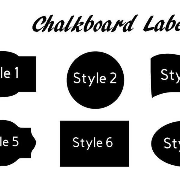 Chalkboard Labels