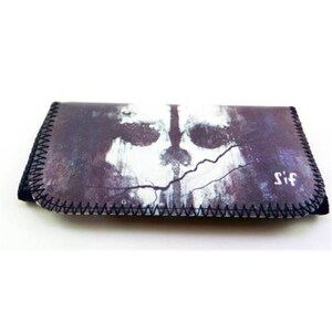 Porta Tabacco In Vera Pelle Con Zip Per Oggetti Da Collezione
