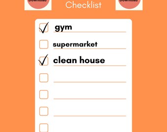 Simple Check List Printable Instant Download - Etsy