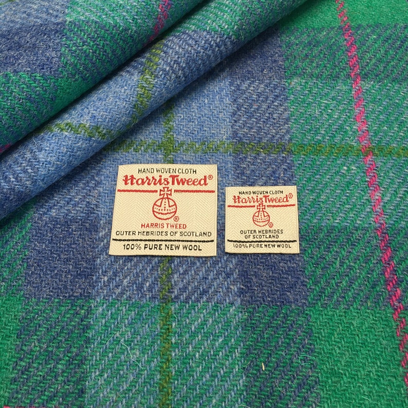 Harris Tweed Fabric 3 Pieces Co-ordinating Trio Pack Bright | Etsy