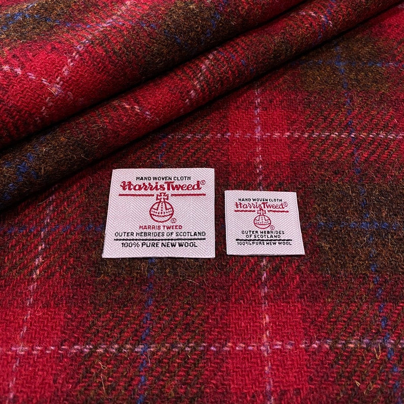 The Orlagh Chestnut-Blue Tartan Harris Tweed®