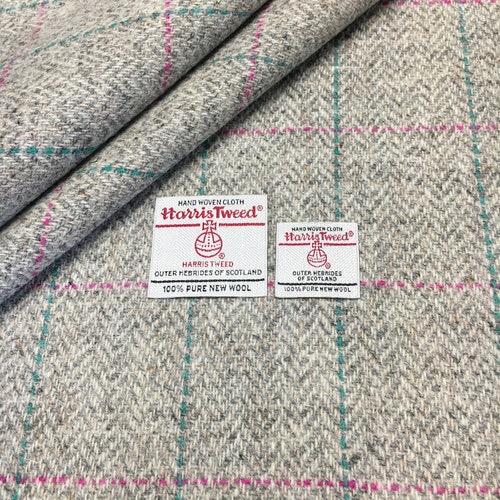 Harris Tweed Fabric Pink Herringbone - Etsy