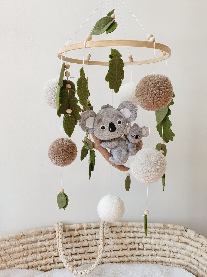 Koala Baby Mobile Koala Modern mobile Boy crib mobile girl boy Etsy